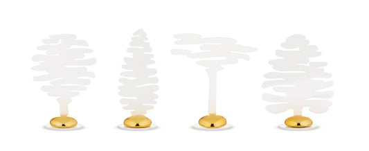 Alessi Barkplace Tree Set bestehend aus Tischkartenhaltern Weiß