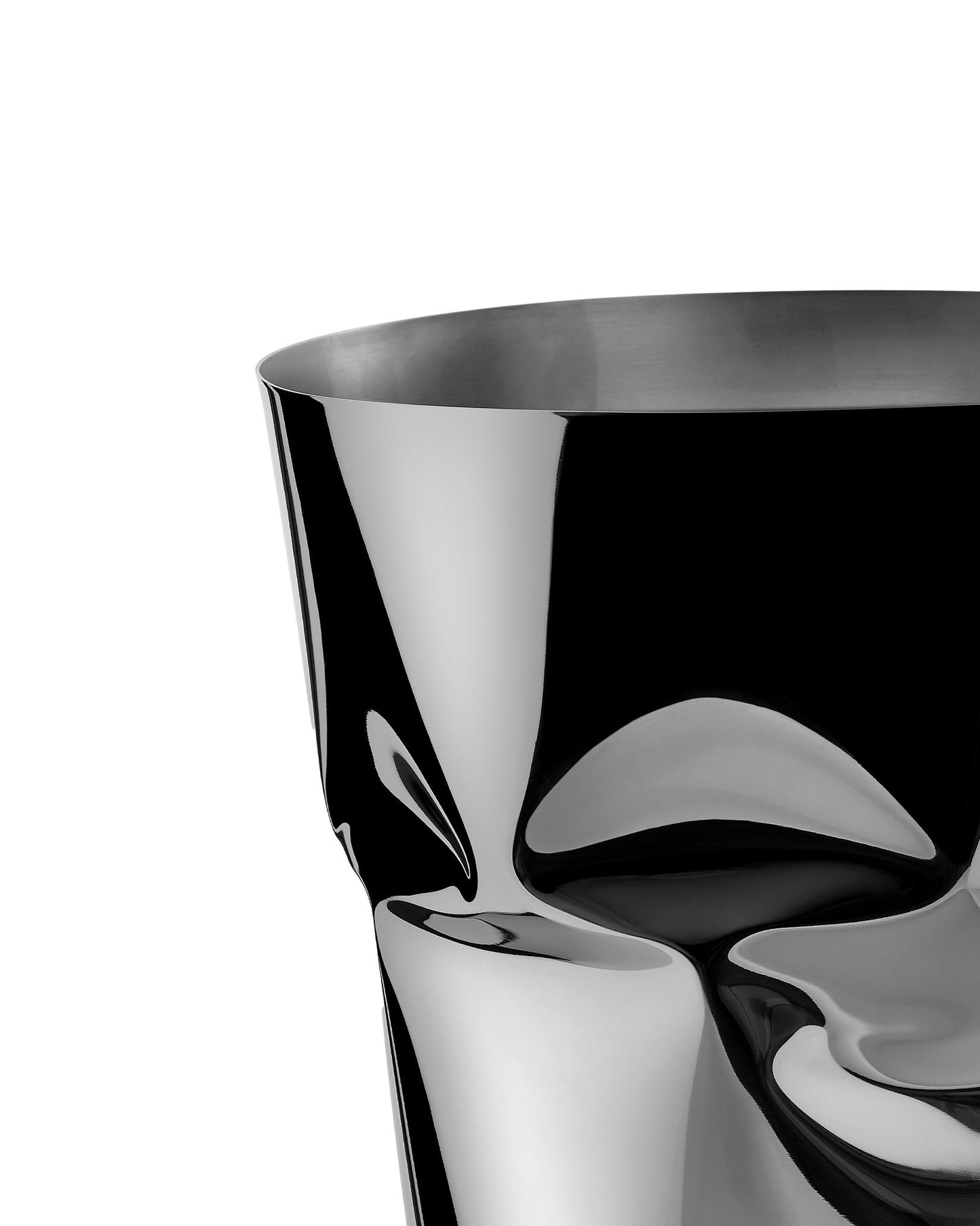 Alessi Compressioni, Weinkühler aus Edelstahl 18/10
