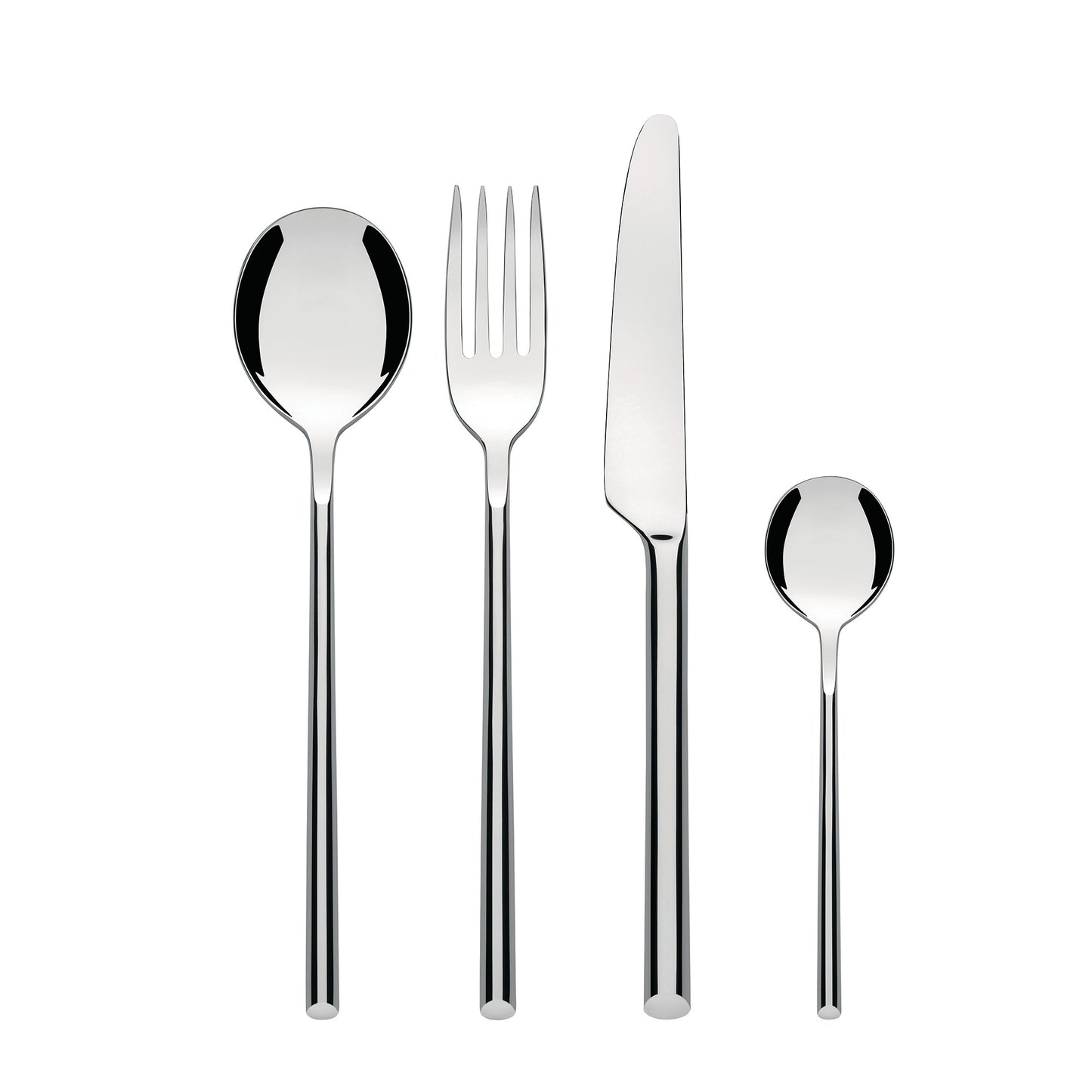 Alessi Clivo, Besteck-Set 24-teilig aus Edelstahl 18/10