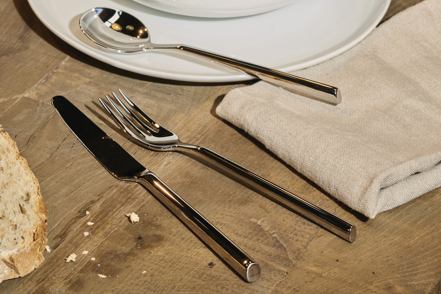 Alessi Clivo, Besteck-Set 24-teilig aus Edelstahl 18/10