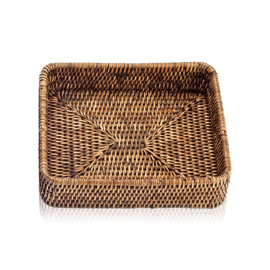 Decor Walther Basket Tablett aus Rattan
