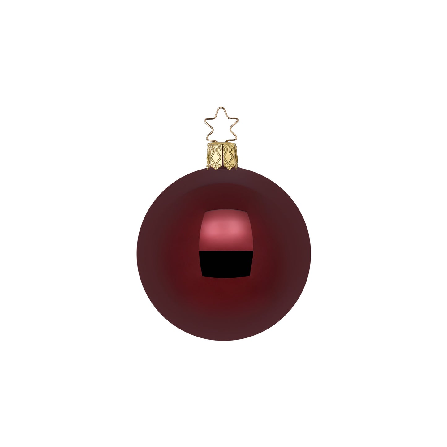 INGE-GLAS Kugel Portwein glänzend, 10cm