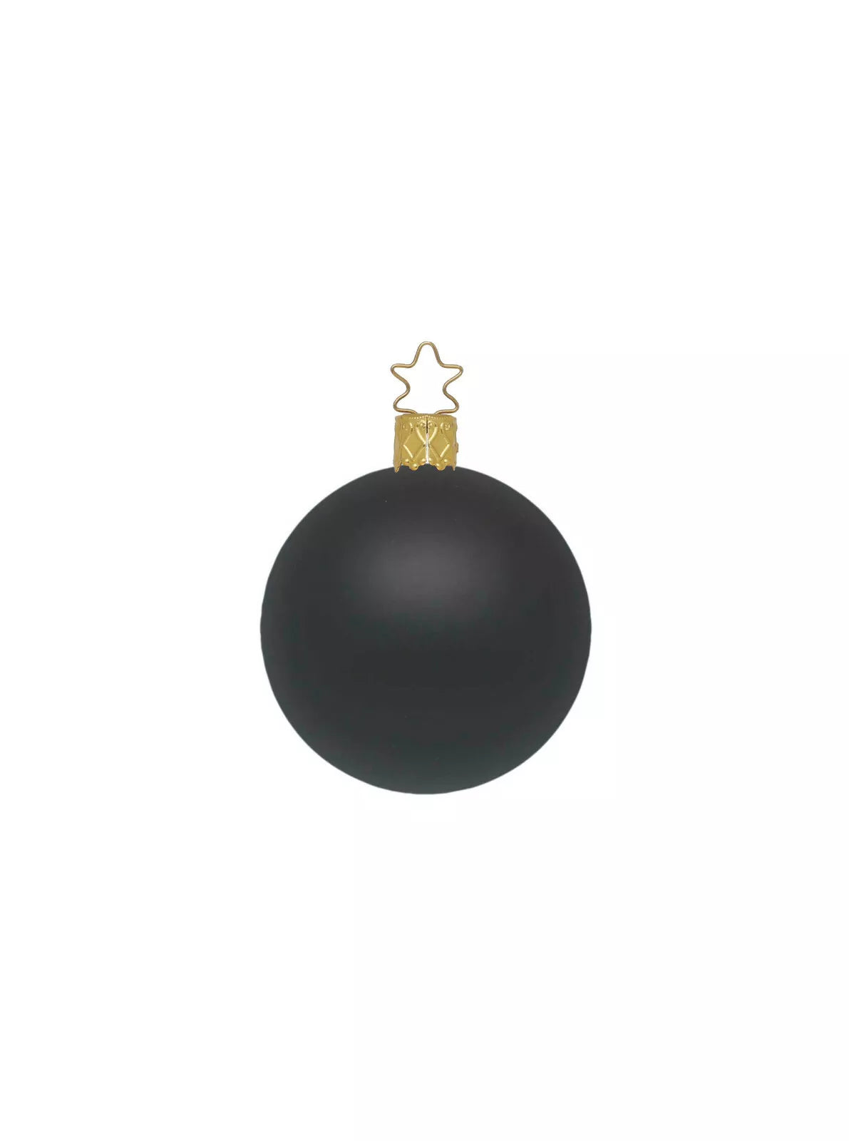 INGE-GLAS Kugel schwarz Opal matt 6cm