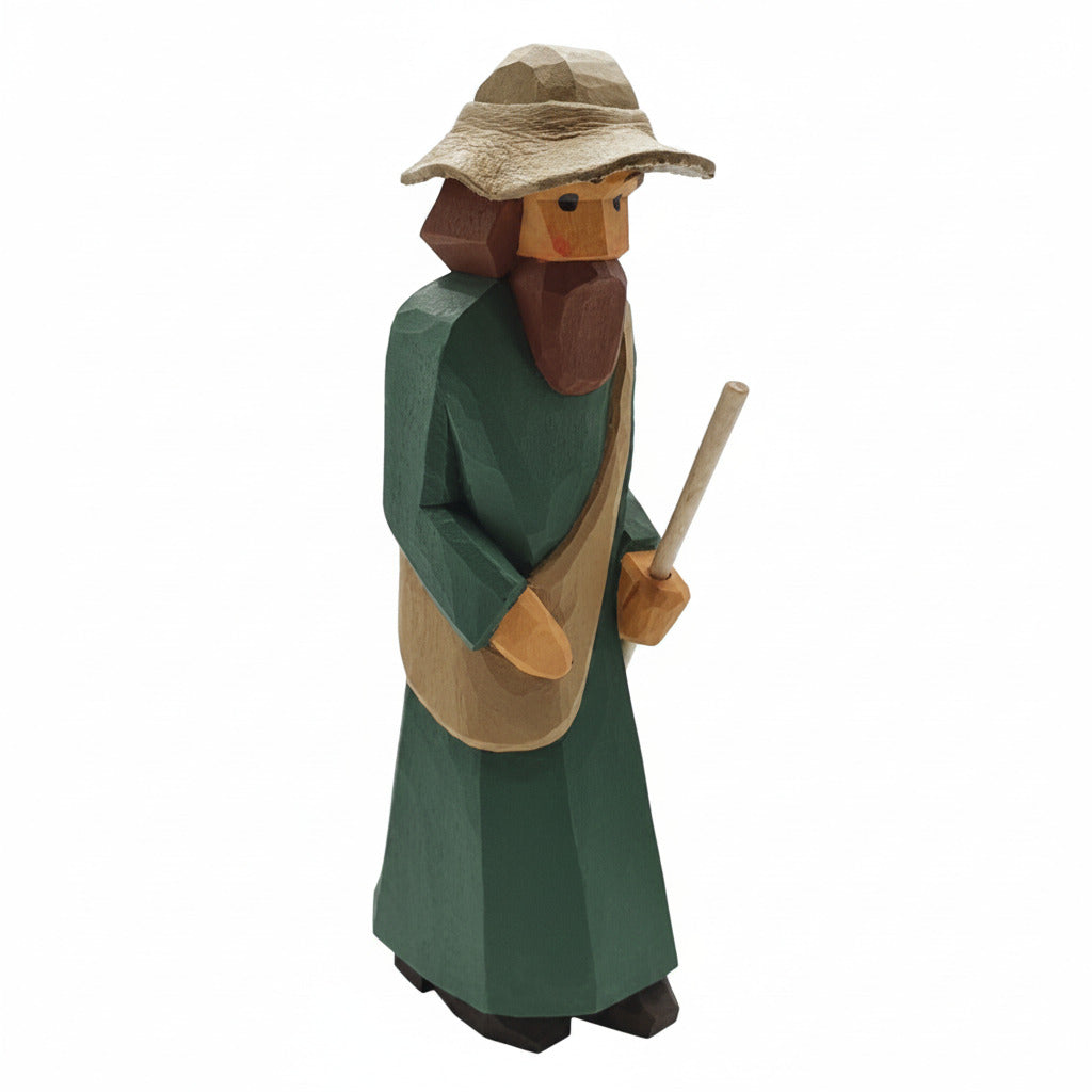 Lotte Sievers-Hahn Krippenfiguren 12cm, Pilger, mit Hut (Typ 1)
