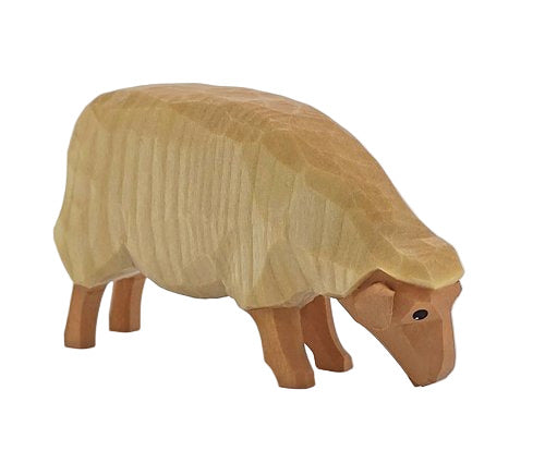 Lotte Sievers-Hahn Krippenfiguren 12cm, Schaf hell fressend 4cm