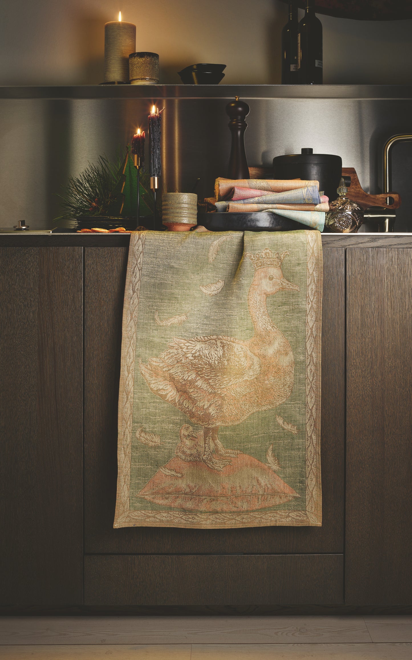 Leitner Leinen Küchentuch 168 "Gans" 45 x 70 cm