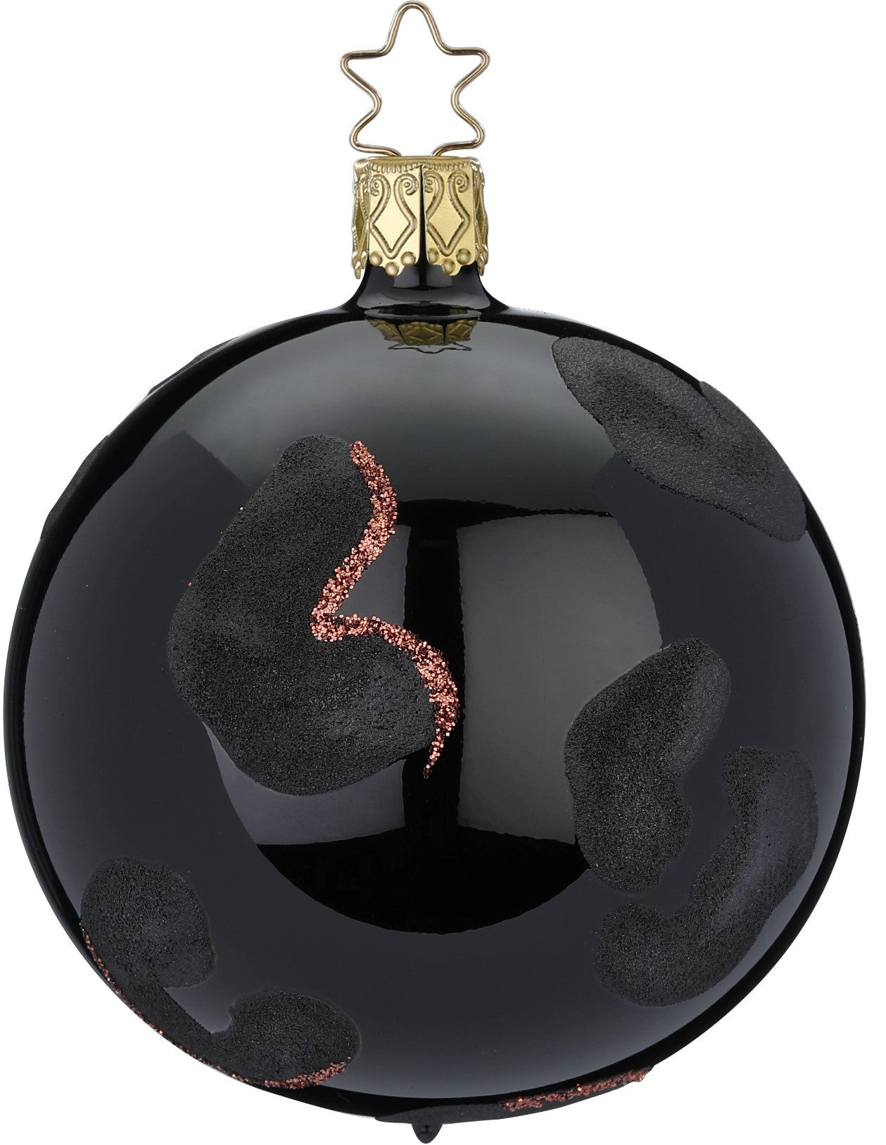INGE-GLAS Christbaumkugel Leopard, Opal