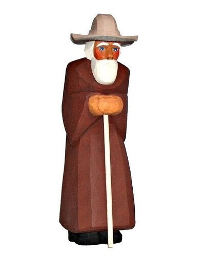 Lotte Sievers-Hahn Krippenfiguren 24cm, Schäfer mit Hut 23cm