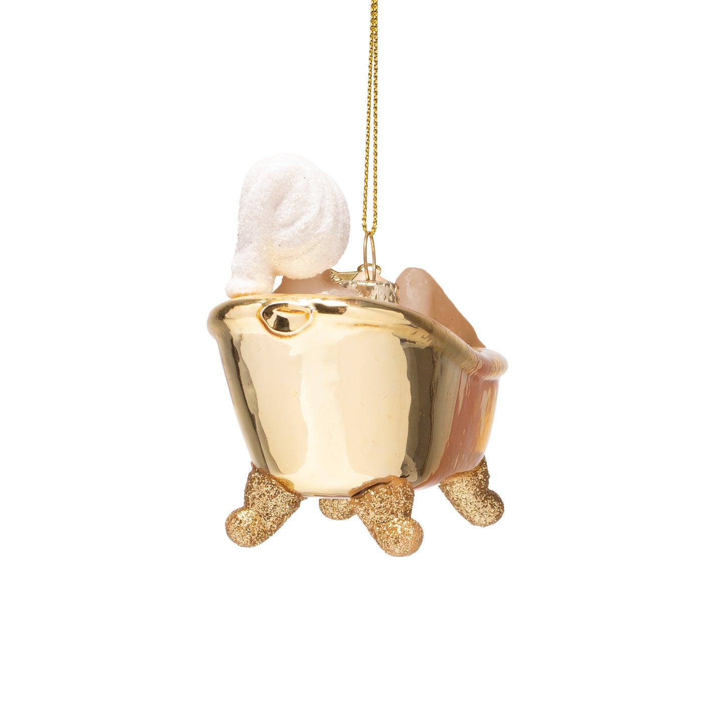 Vondels Glasornament Woman in Shiny Gold Bath H6cm