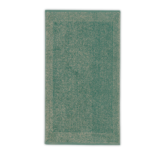Leitner Leinen Badevorleger 437 "Uni" Col. 61 Emerald