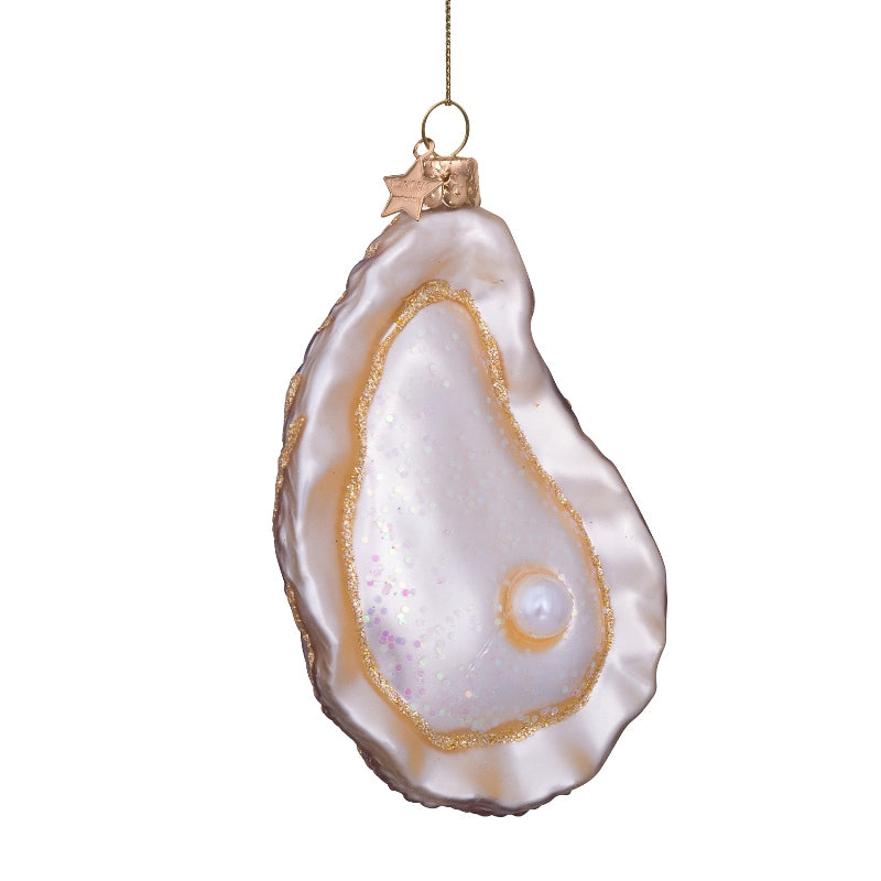 Vondels Glasornament Ecru Oyster H10cm