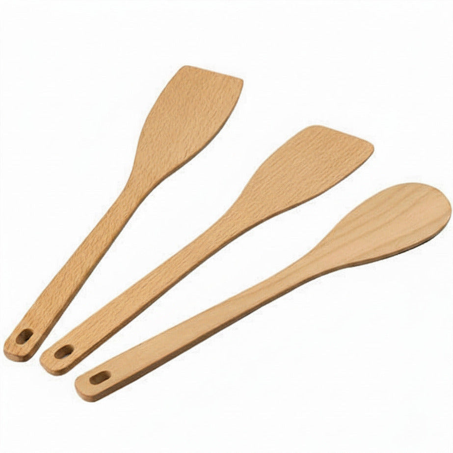 Kochlöffel-Set 3-teilig aus Holz von ALESSI