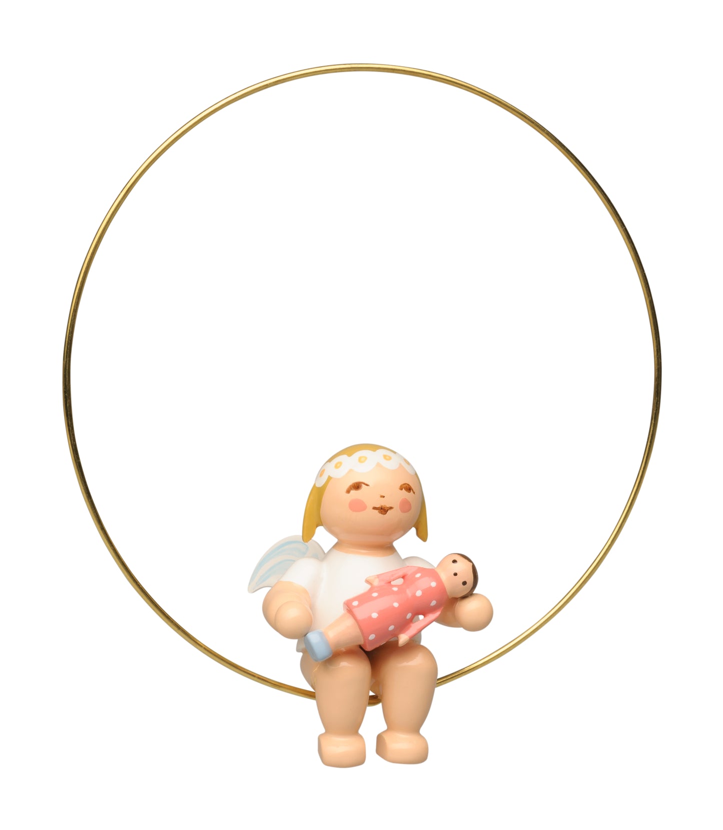 Wendt & Kühn Christbaumengel im Ring, mit Puppe