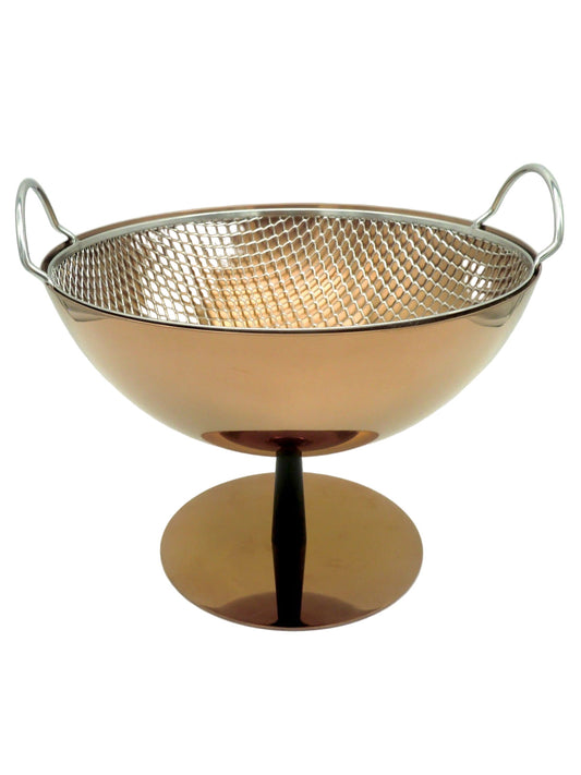 Alessi Obstschale mit Sieb, mit PVD-Beschichtung Farbe Kupfer, limitierte Edition