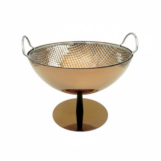 Alessi Obstschale mit Sieb, mit PVD-Beschichtung Farbe Kupfer, limitierte Edition