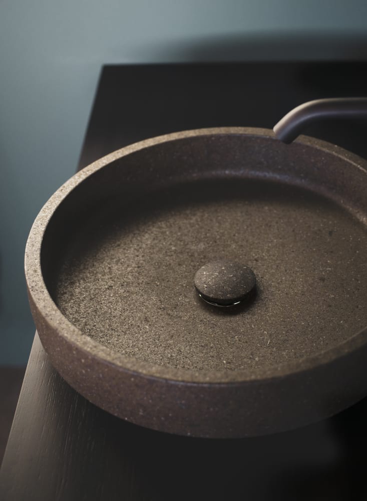 agape Cenote Lava Aufsatzwaschbecken, Patricia Urquiola, Lavastein