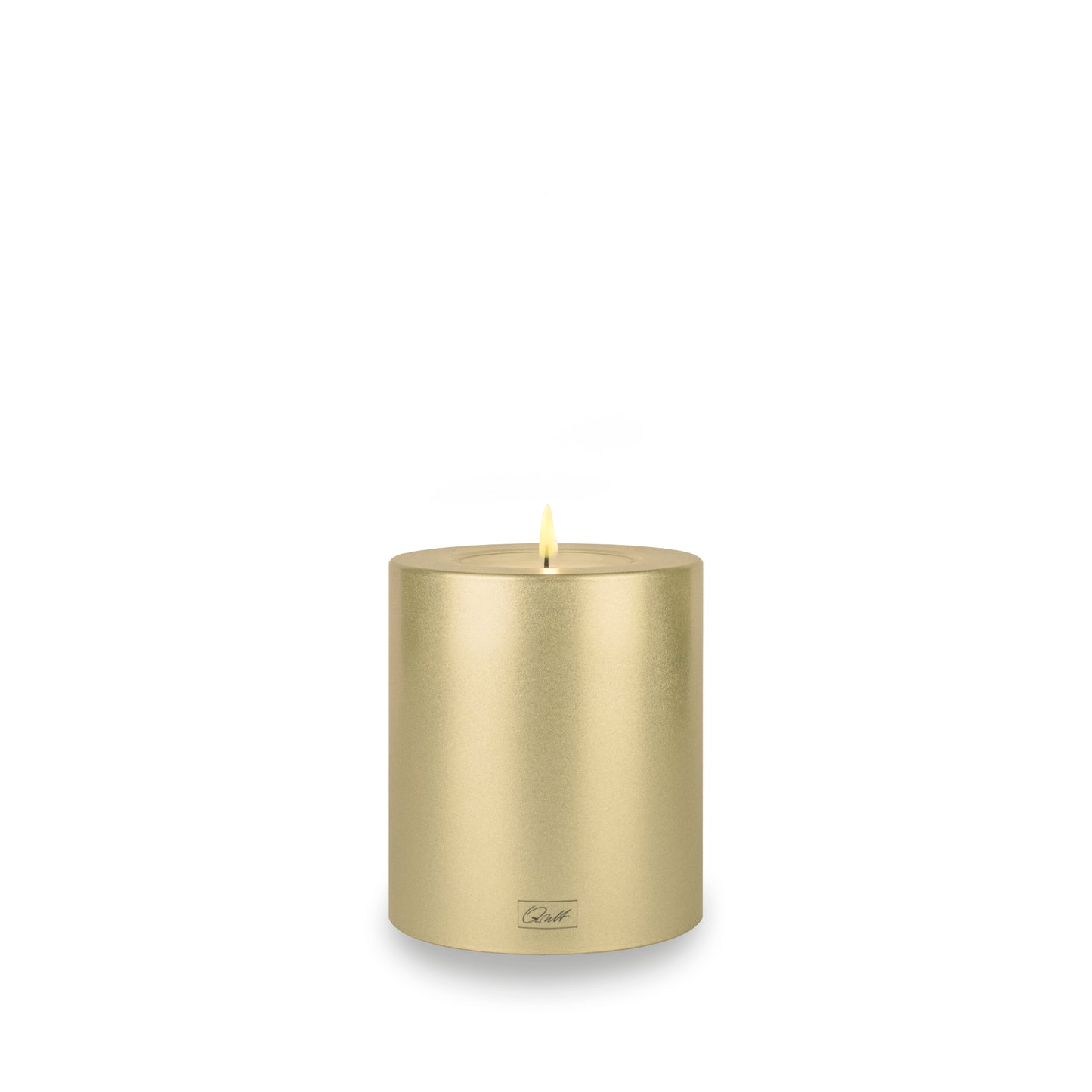 Qult Farluce Trend - Teelichthalter in Kerzenform - Farbe Cream Gold