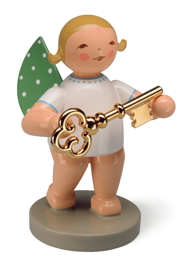 Wendt & Kühn Goldedition No 8 Schatzmeister, Engel mit Schlüssel vergoldet