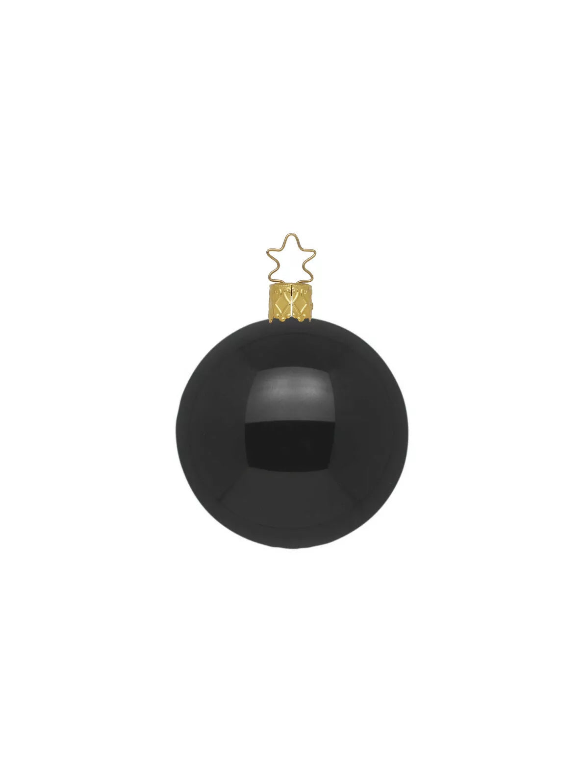 INGE-GLAS Kugel schwarz Opal 6cm