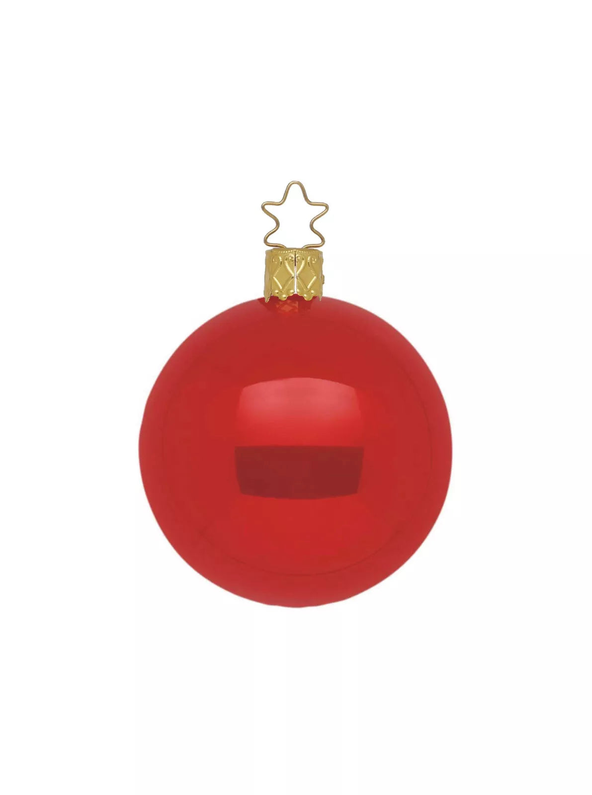 INGE-GLAS Kugel Opal rot, 10cm