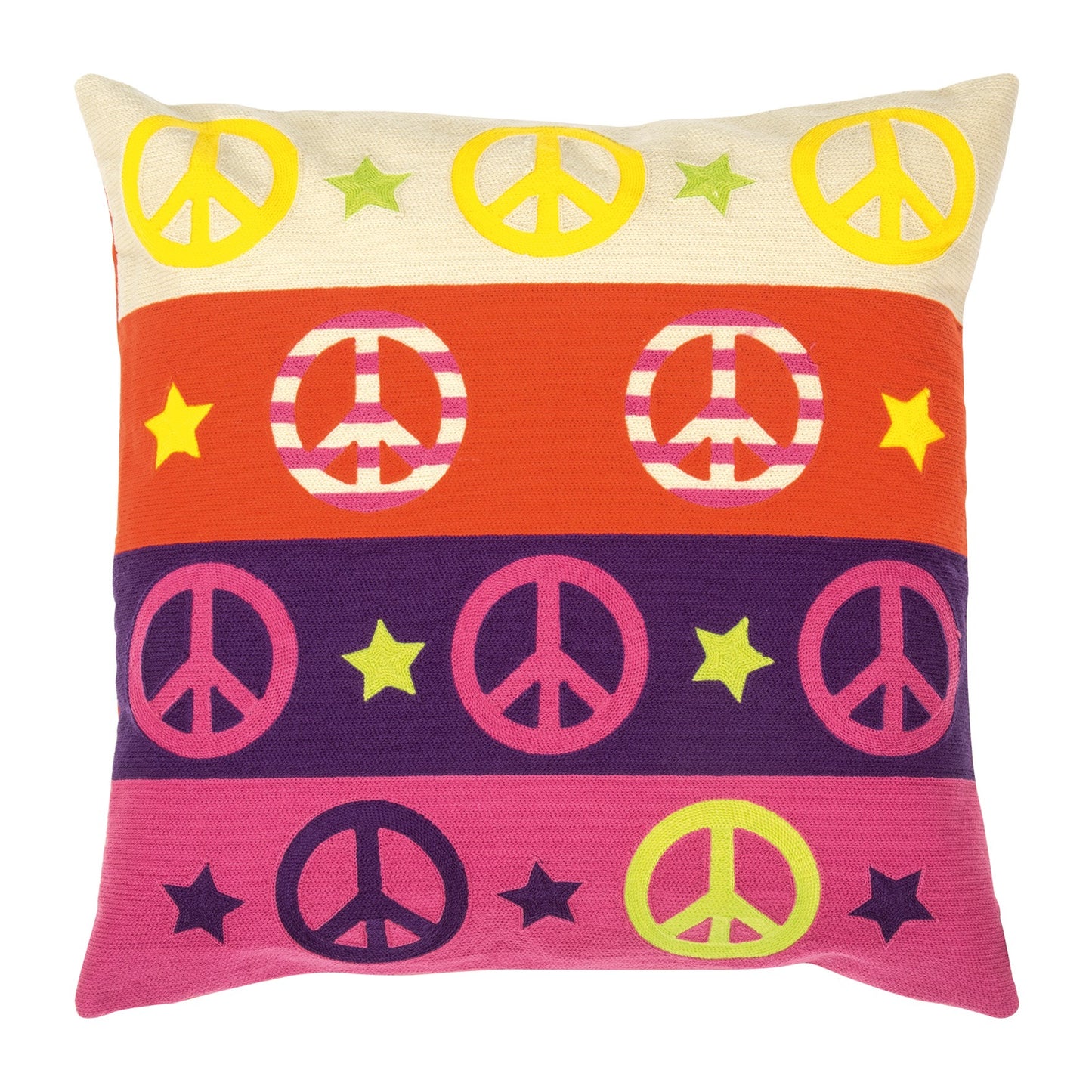 PAD Kissenhülle "Peace" 45x45cm, Farbe Purple