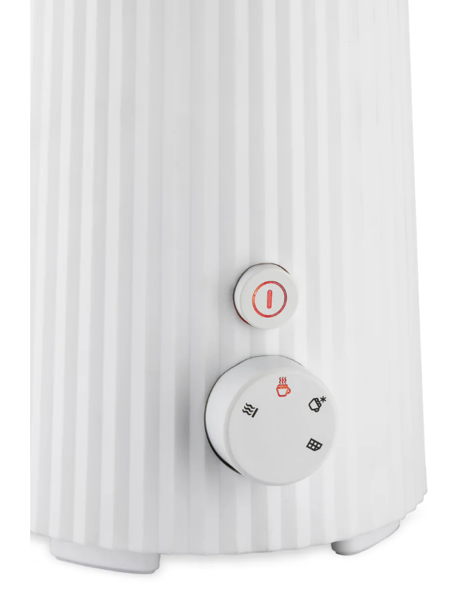 Alessi Plissee Multifunktions-Milchaufschäumer Design Michele De Lucchi schwarz