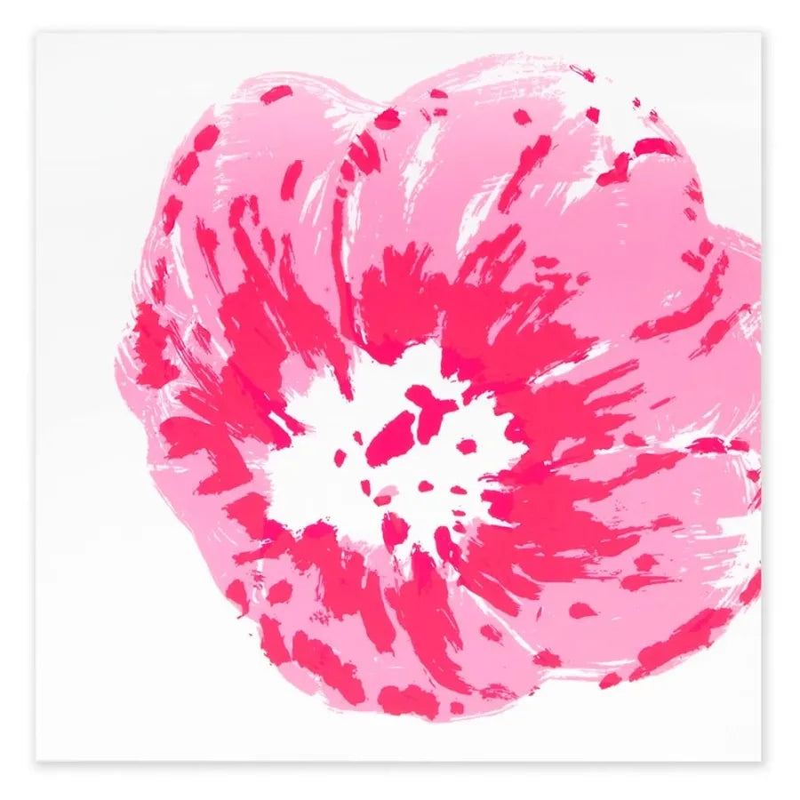 Bethge Grußkarte Klatschmohn Neonpink