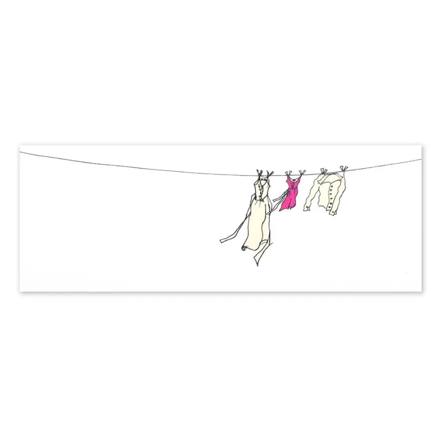 Bethge Grußkarte Wäscheleine Dirndl