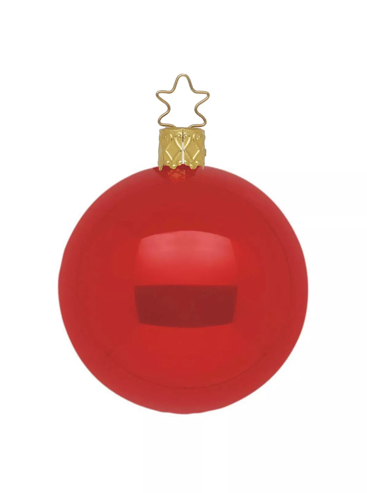 INGE-GLAS Kugel Opal rot, 12cm