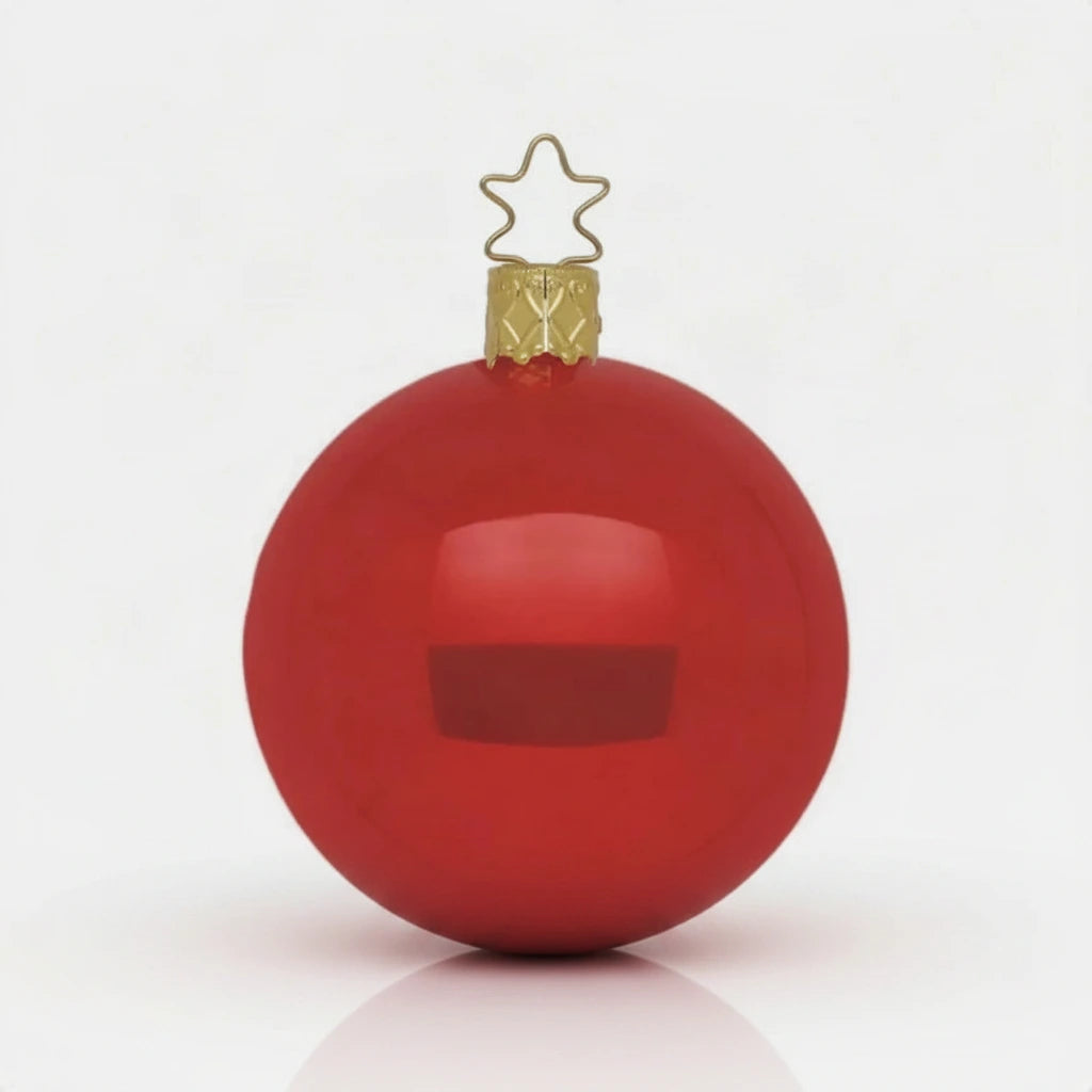INGE-GLAS Kugel Opal rot, 12cm