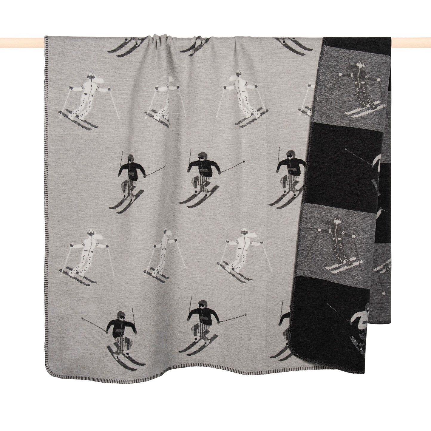 PAD Plaid "Skier" 150x200cm, Farbe Grey