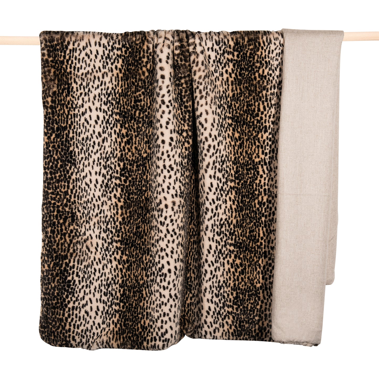 PAD Webpelzdecke "Wild" 140x190cm, Farbe caramel