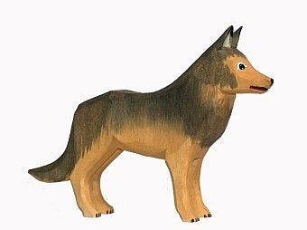 Lotte Sievers-Hahn Krippenfiguren 24cm, Hirtenhund 10,5cm