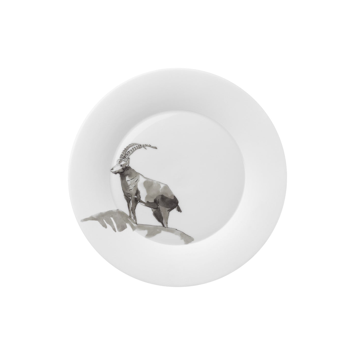 Hering Berlin Piqueur Teller für Frühstück/Dessert - Dekor Steinbock