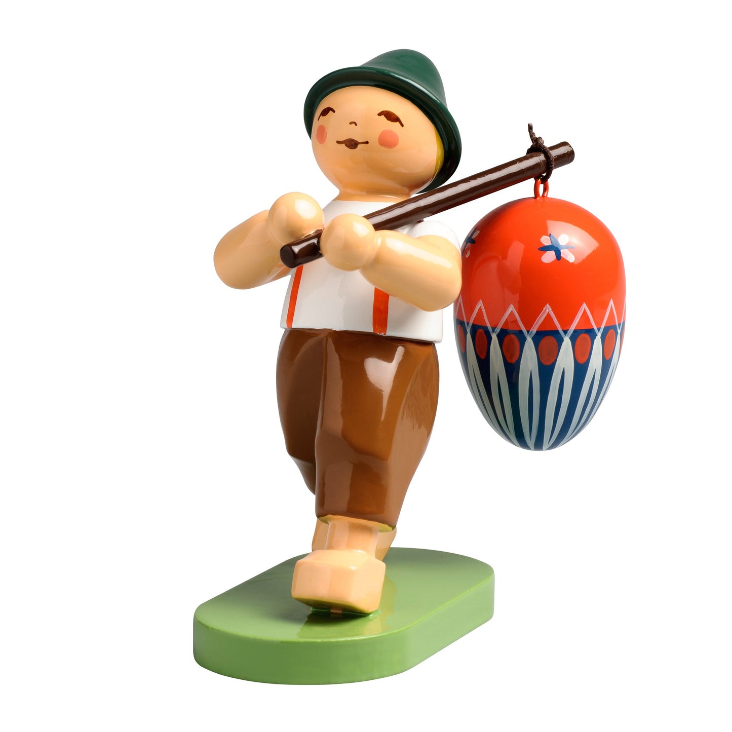 Wendt & Kühn Osterkinder, Junge mit Ei am Stab