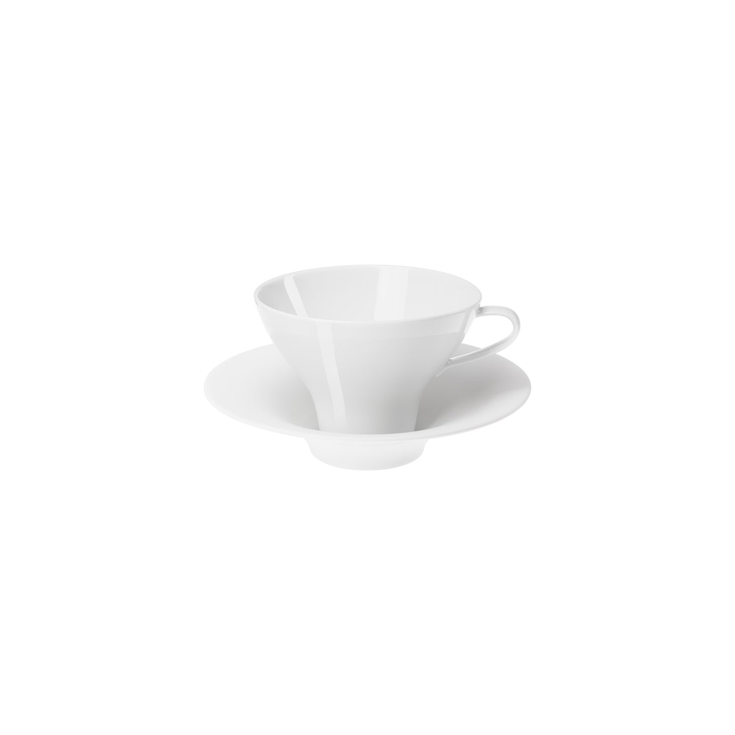 Hering Berlin Velvet Tasse für Kaffee konisch glatt mit Unterteller hoch
