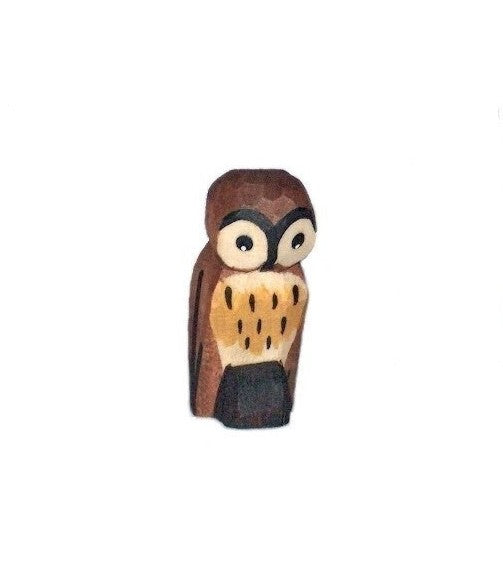 Lotte Sievers-Hahn Krippenfiguren 12cm, Eule 3,5cm