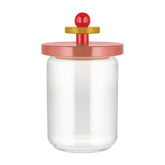 Alessi 100 Values Collection Küchendose aus Glas mit Deckel aus Buchenholz, ES16