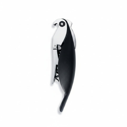 Alessi Parrot Sommelier-Korkenzieher schwarz