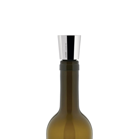 Alessi Eugenia Flaschenverschluss aus verchromtem Zamak und Silikon