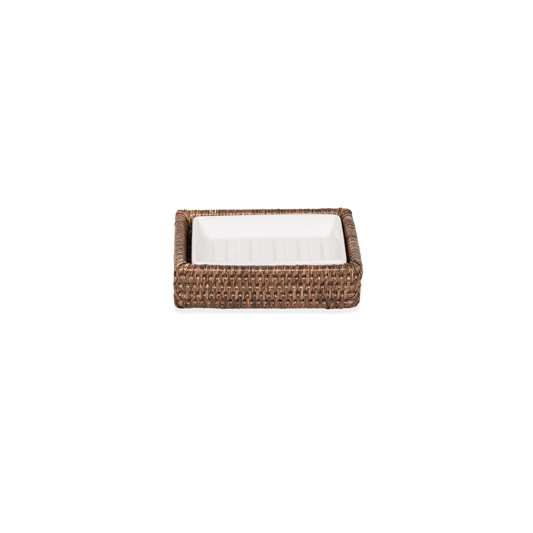 Decor Walther BASKET STS Seifenschale, Rattan dunkel