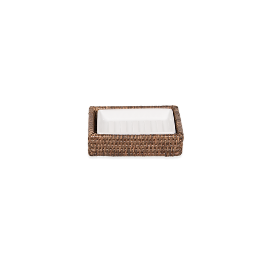 Decor Walther BASKET STS Seifenschale, Rattan dunkel