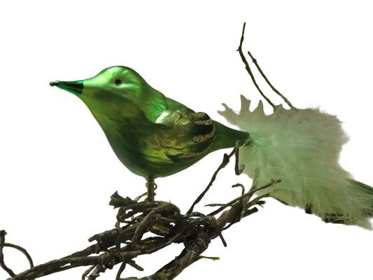 INGE-GLAS Green Bird, grüner Vogel