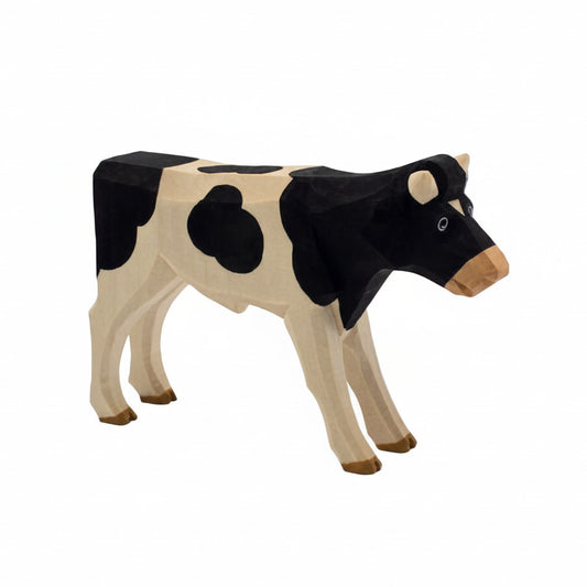 Lotte Sievers-Hahn Krippenfiguren 12cm, Ochse, stehend, gefleckt, 6,5 cm