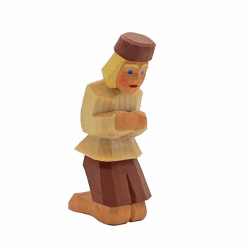 Lotte Sievers-Hahn Krippenfiguren 12cm, Hirte kniend 9cm