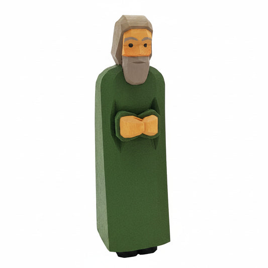 Lotte Sievers-Hahn Krippenfiguren 12cm, Hirte, grün, 11,5 cm (Typ 1)