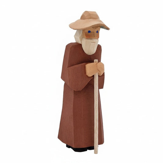 Lotte Sievers-Hahn Krippenfiguren 12cm, Schäfer mit Stock und Hut, 12cm (Typ 1)