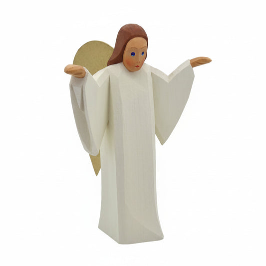 Lotte Sievers-Hahn Krippenfiguren 12cm, Verkündigungsengel braun 15cm