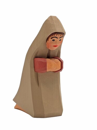 Lotte Sievers-Hahn Krippenfiguren 12cm, Hirte mit Kutte 5,5cm