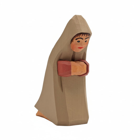 Lotte Sievers-Hahn Krippenfiguren 12cm, Hirte mit Kutte, 8,5 cm (Typ 1)